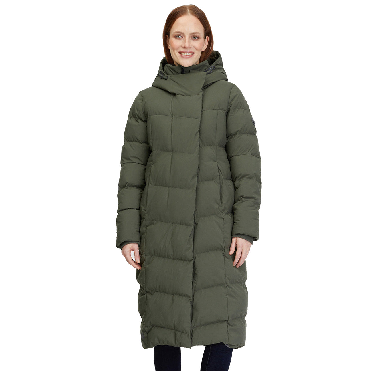 Ragwear Pavla Long Jacket Dark Olive