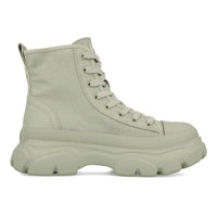 Buffalo Cade Lace Up Hi Femme Coton Biologique Vert Sauge