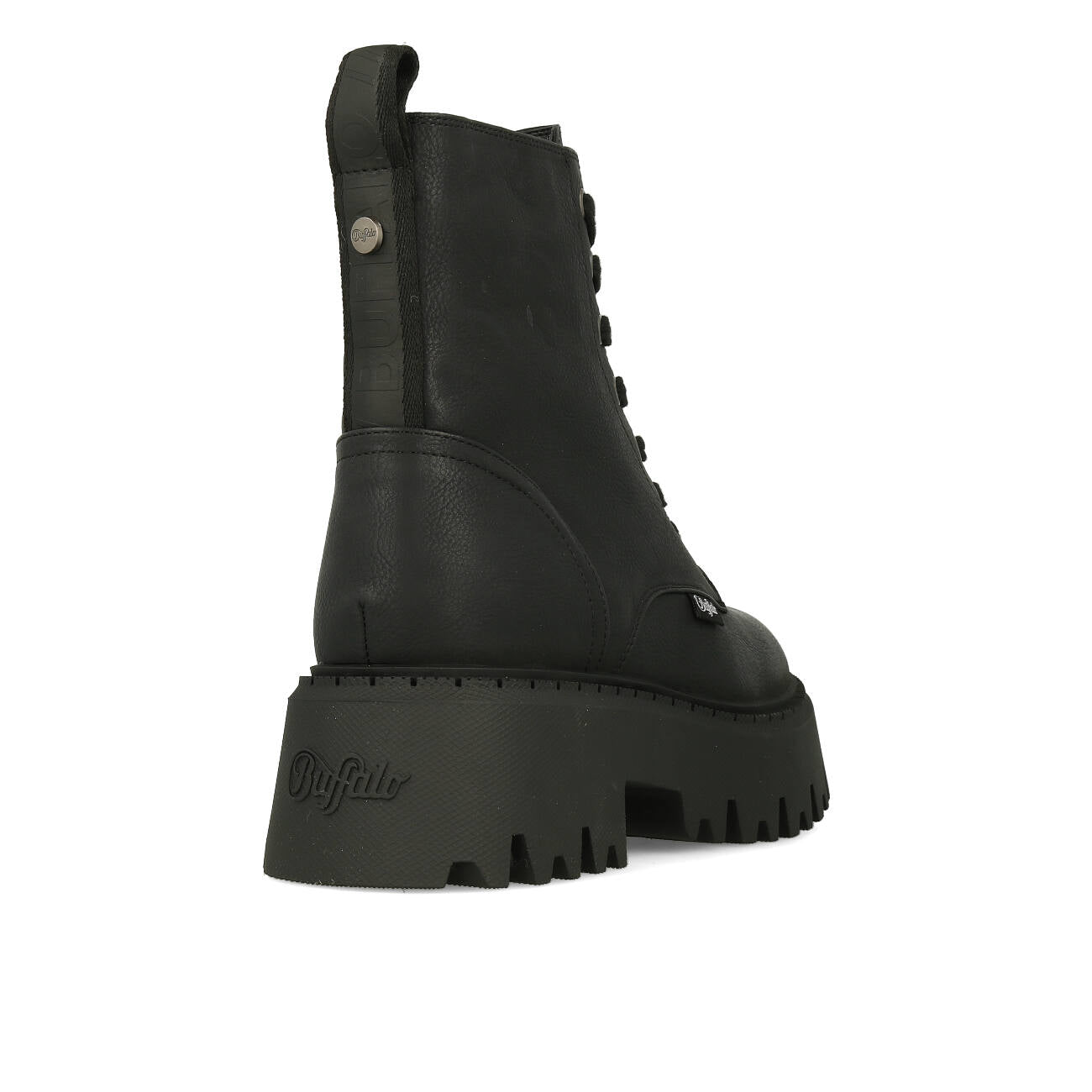 Buffalo Aspen Lace Up Chaud Noir Vegan