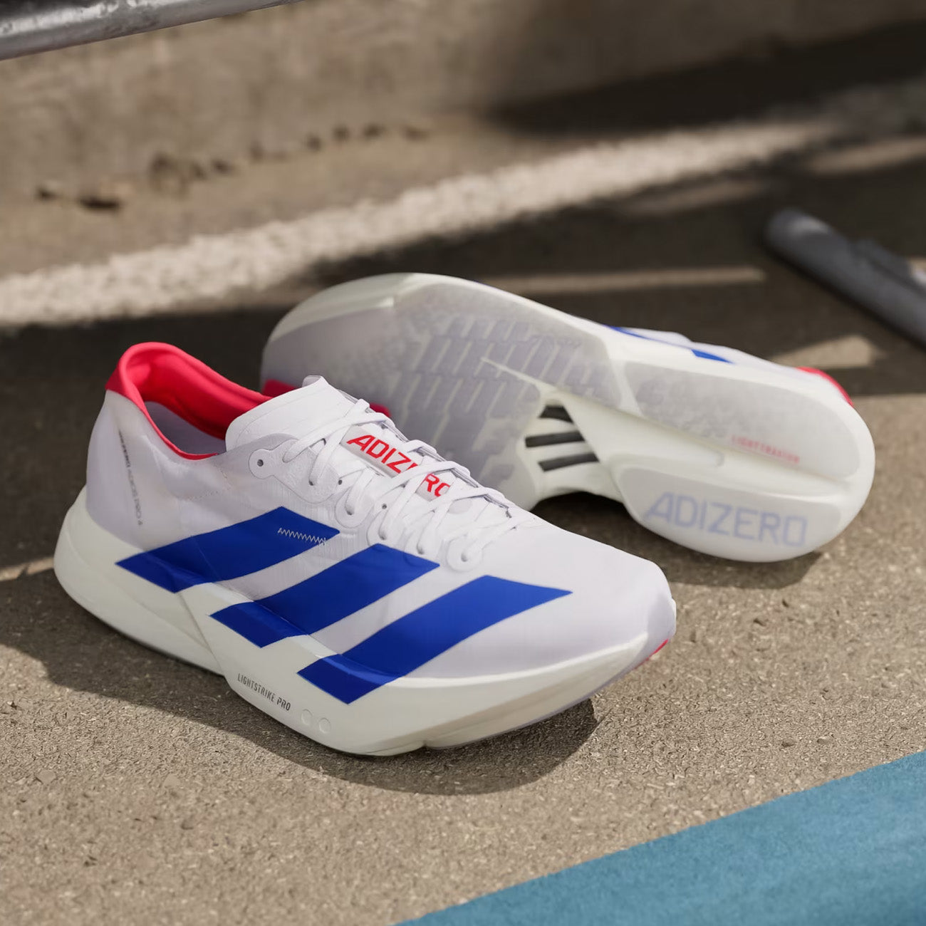 adidas Adizero Pro 4  M Herren Off White Royal Blue