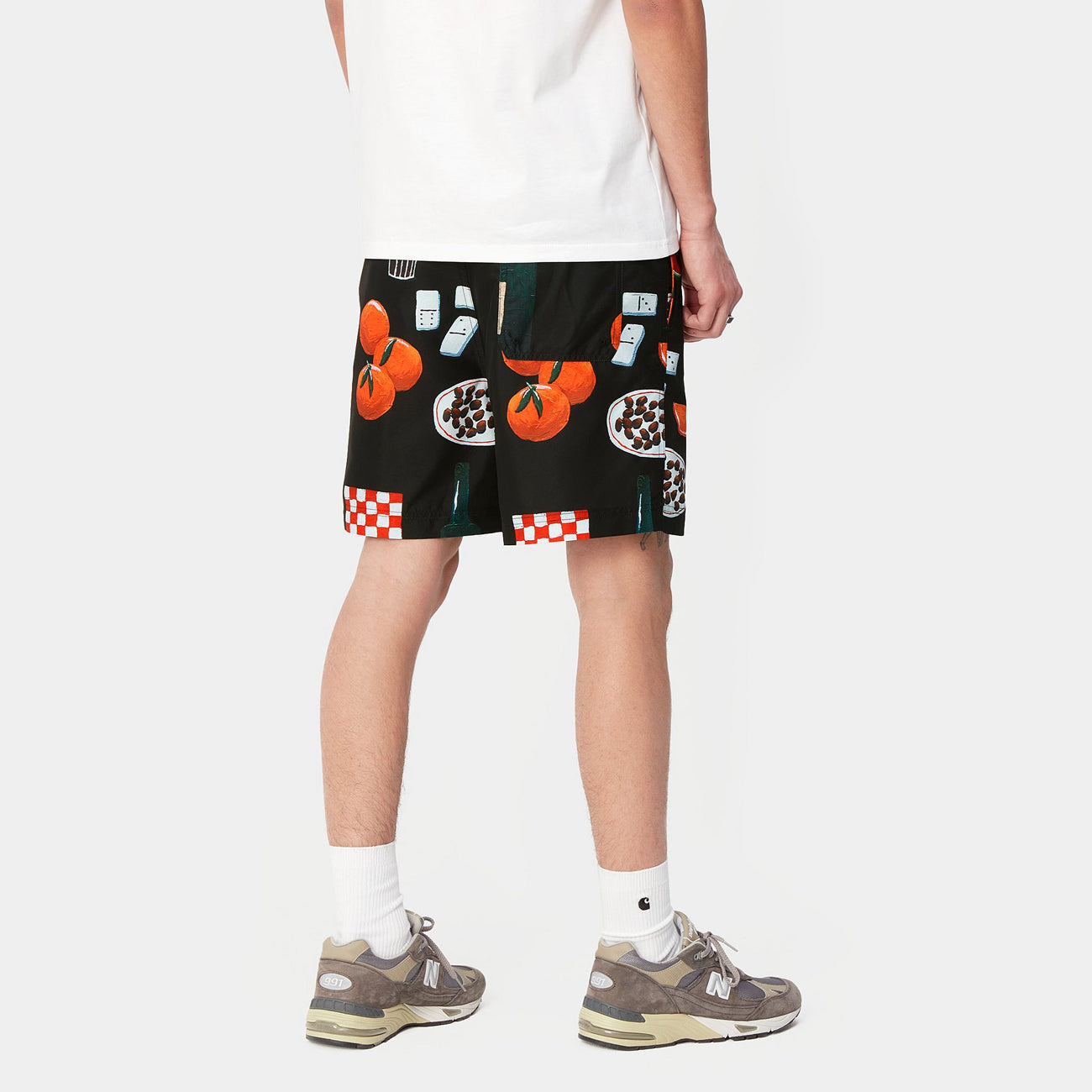 Carhartt WIP Slater Swim Trunks Homme Isis Maria Dinner Print Black