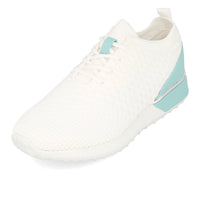 La Strada 2101381 Baskets Femme Blanc Tricoté Contrefort Bleu