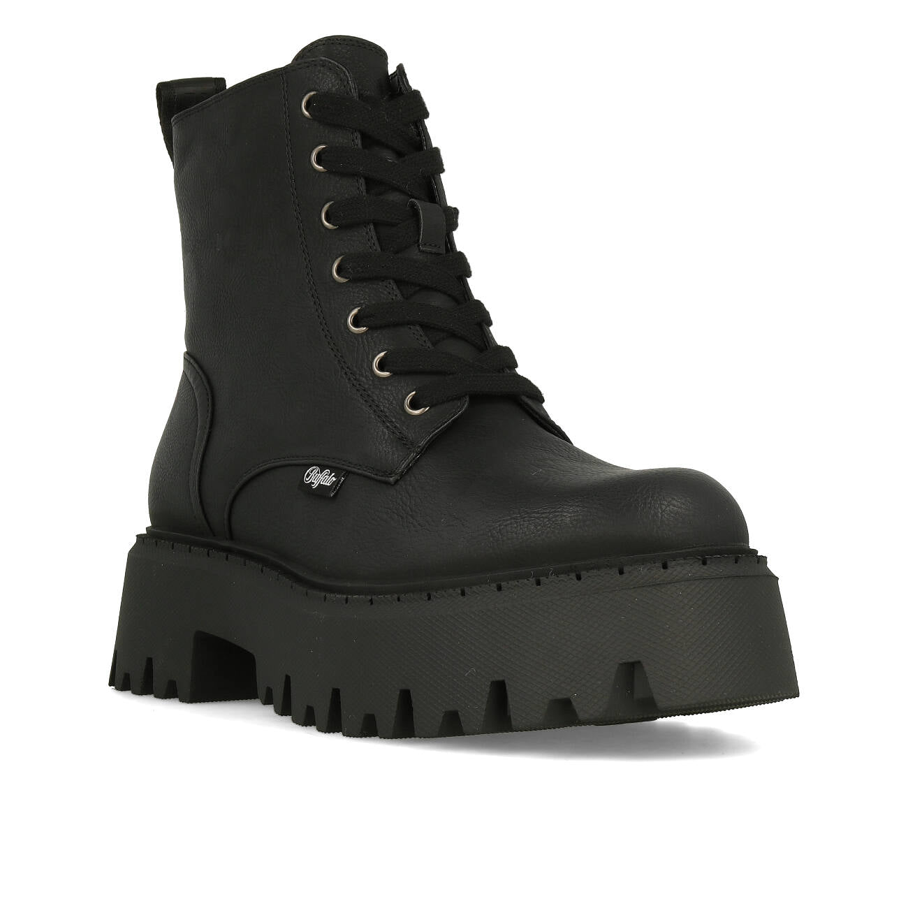 Buffalo Aspen Lace Up Chaud Noir Vegan