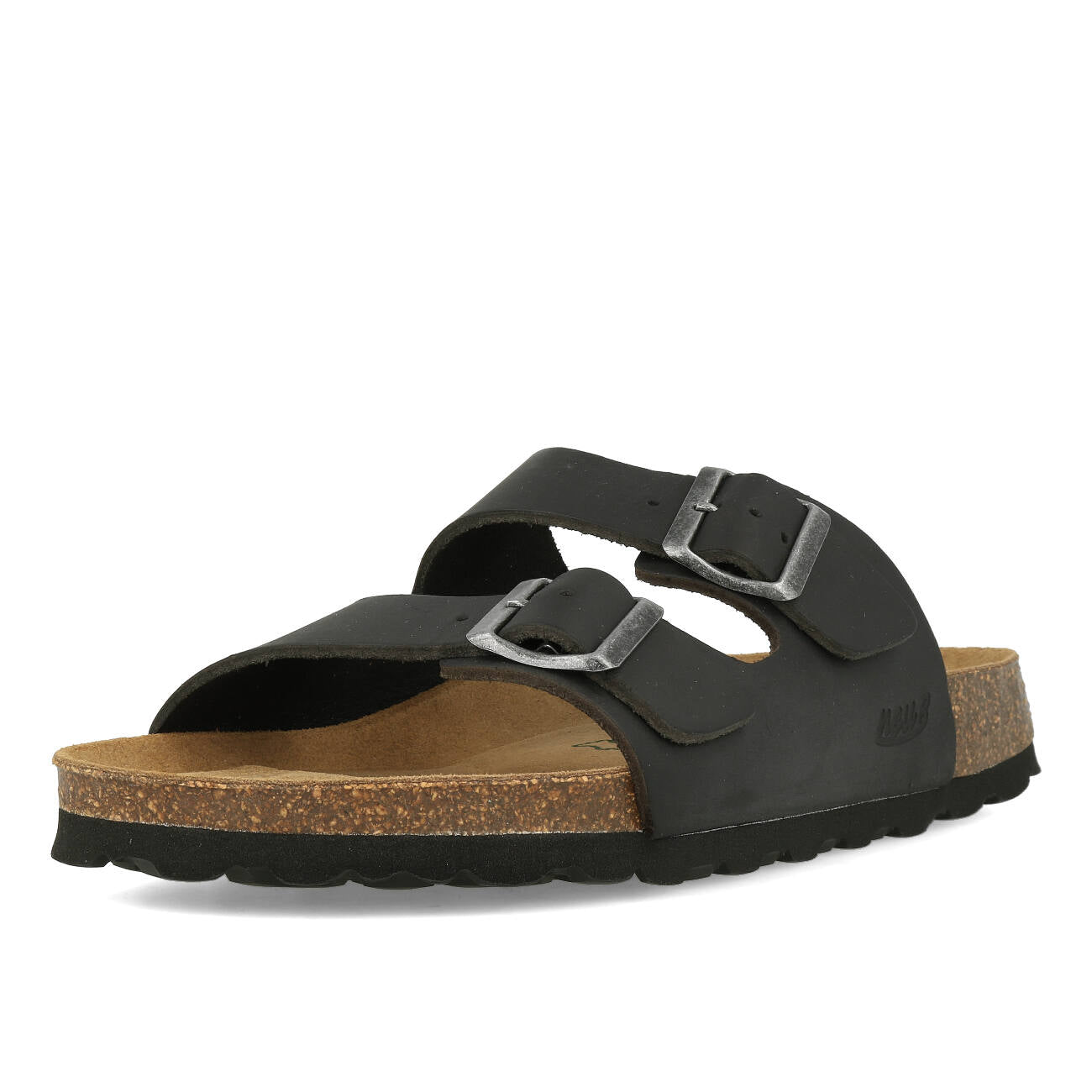 Neu-B Baviera Sandale en cuir huilé noir