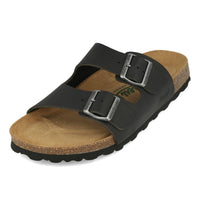 Neu-B Baviera Sandale en cuir huilé noir